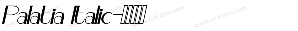 Palatia Italic字体转换